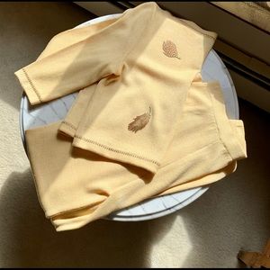 St. John knit set light yellow